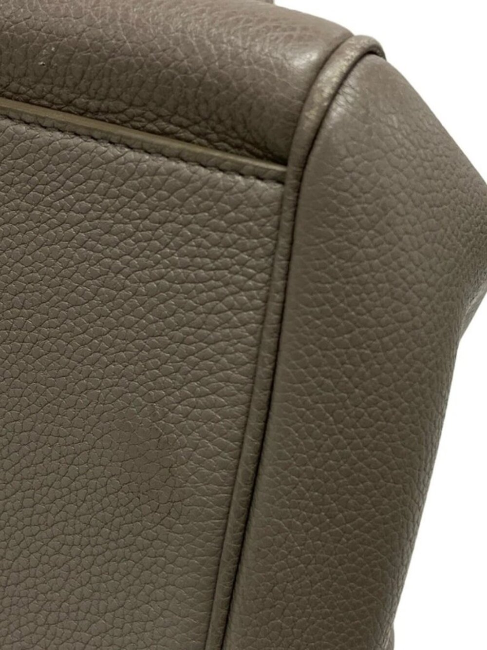 CELINE Large 16 Soft Bag Gray Beige Supple Grained Calfskin Shoulder Bag - Picture 13 of 15